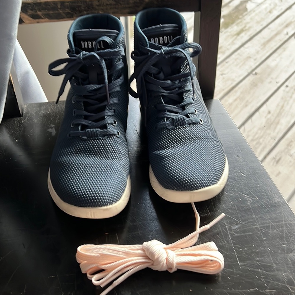 NoBull womens high tops navy/ivory 8.5